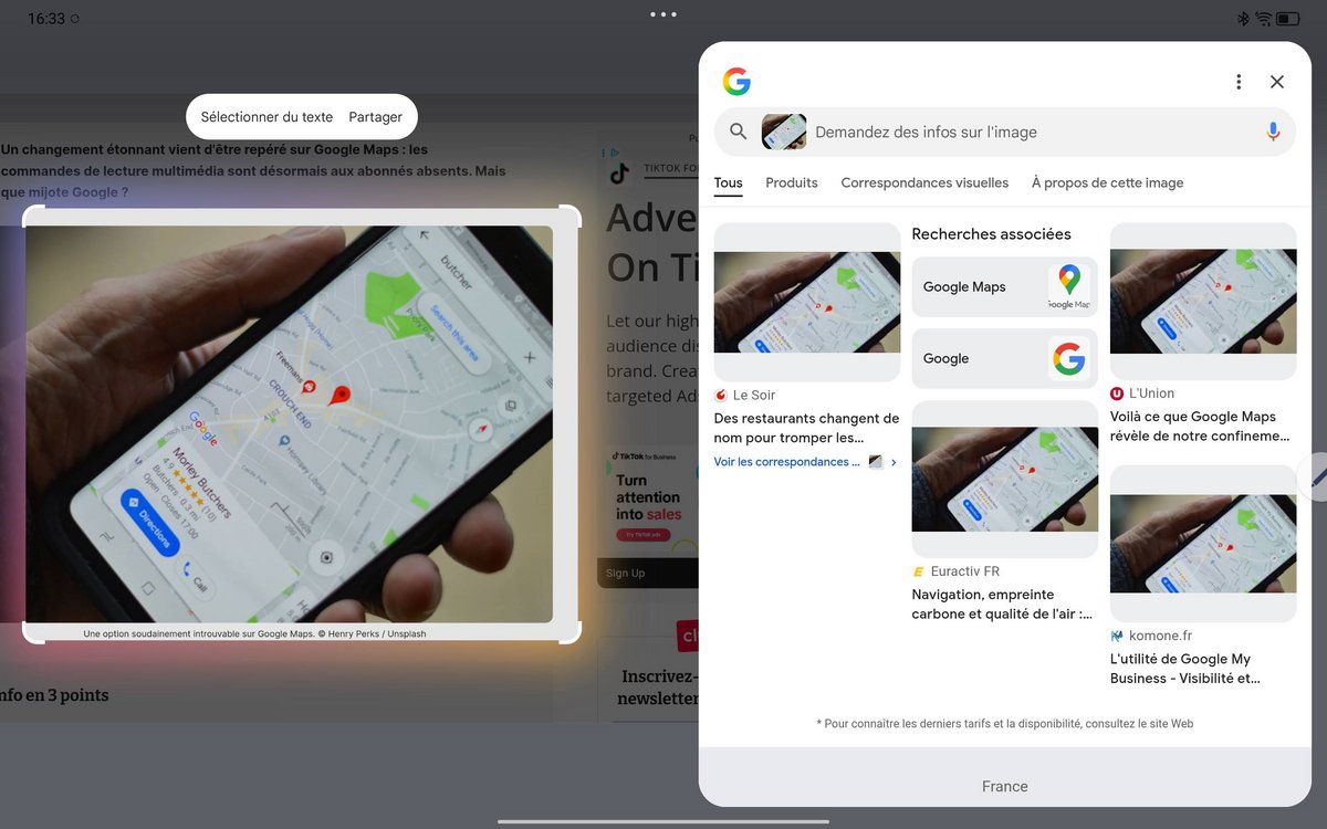 Les outils IA de Google sont à la manoeuvre pour palier les manques de la tablette © Mathieu Grumiaux pour Clubic