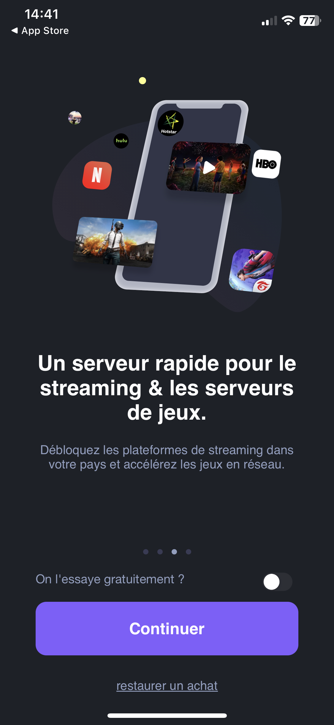 iTop VPN - serveur pour streaming et jeux