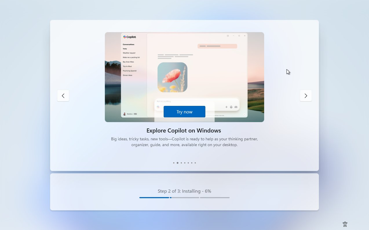 Windows 11 Copilot OOBE - © Rafael Rivera/X