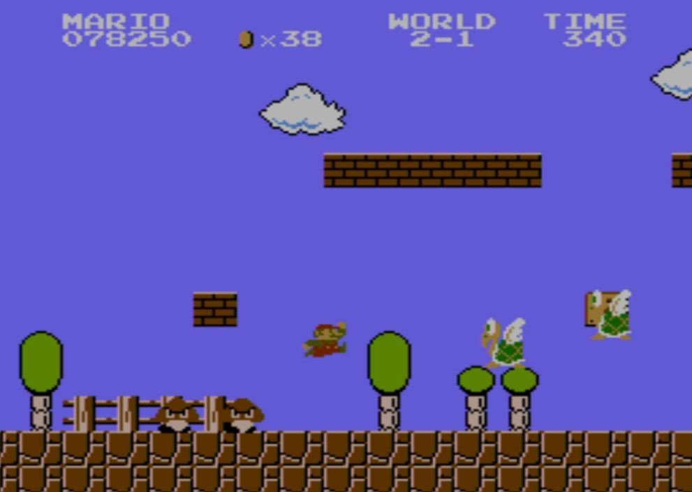 Apprendre à sauter, à éviter un Goomba, à avaler un champignon... Tout (ou presque) était nouveau dans Super Mario Bros. ©Nintendo