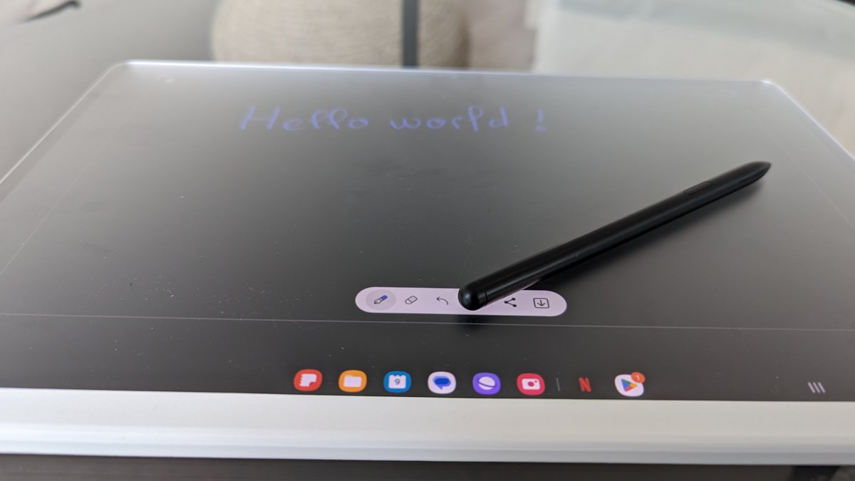 Samsung NotePaper Screen sur la Galaxy Tab S9 Ultra © Florent Lanne pour Clubic 