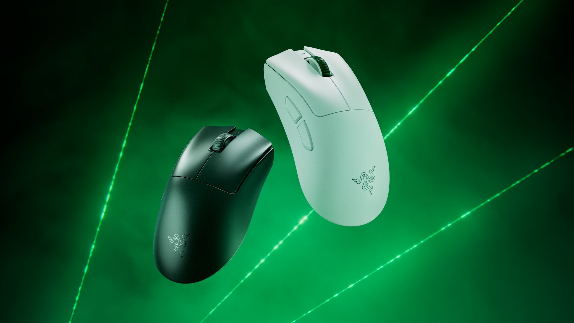 La souris DeathAdder V4 Pro est disponible en deux couleurs. ©Razer