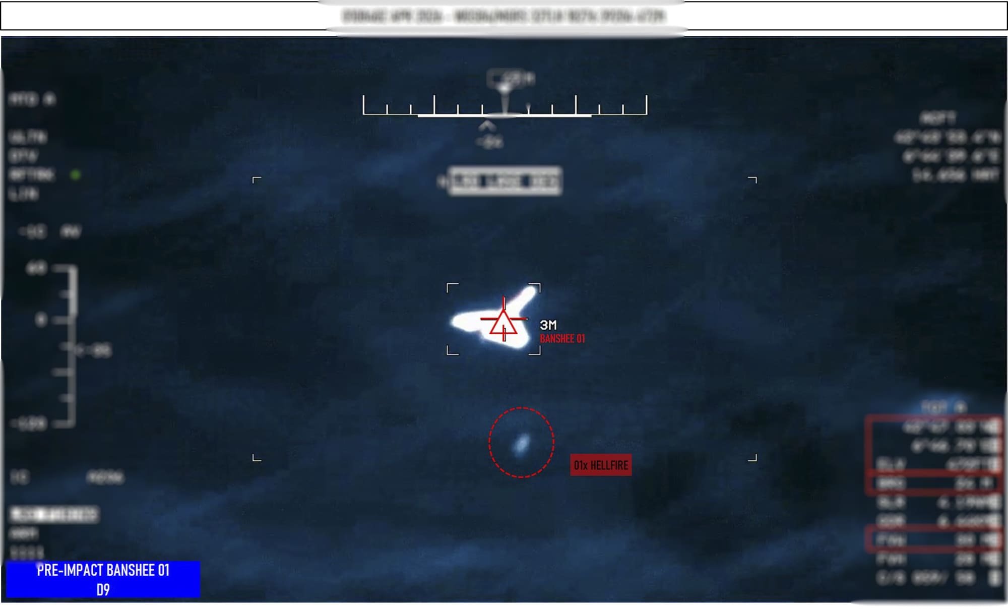 L’armée de l’Air et de l’Espace réalise ses premiers tirs anti-drone depuis un MQ-9 Reaper. Ici, avant l'impact. © armée de l'Air et de l'Espace