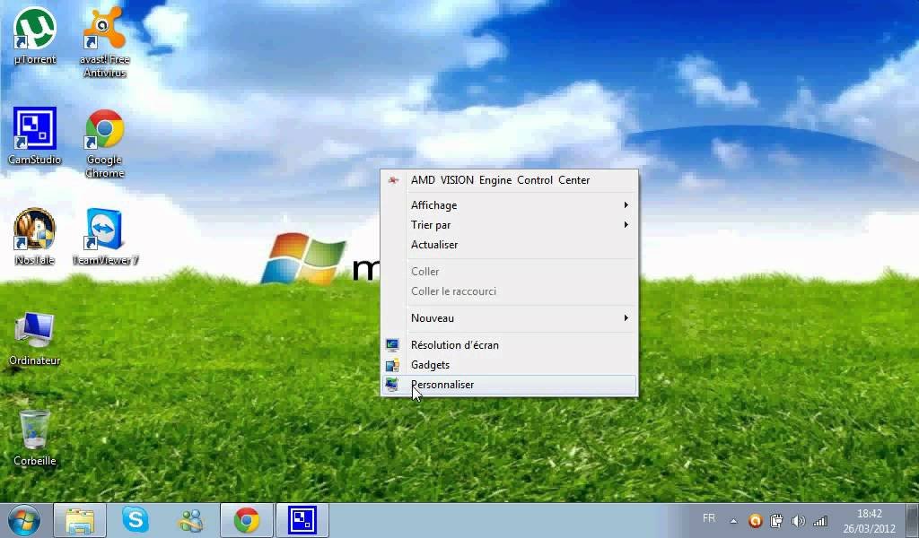 Le bureau de Windows 7 Starter edition Service Pack 1. On est en février 2011. ©Internet Archive x shermanzuki x Microsoft