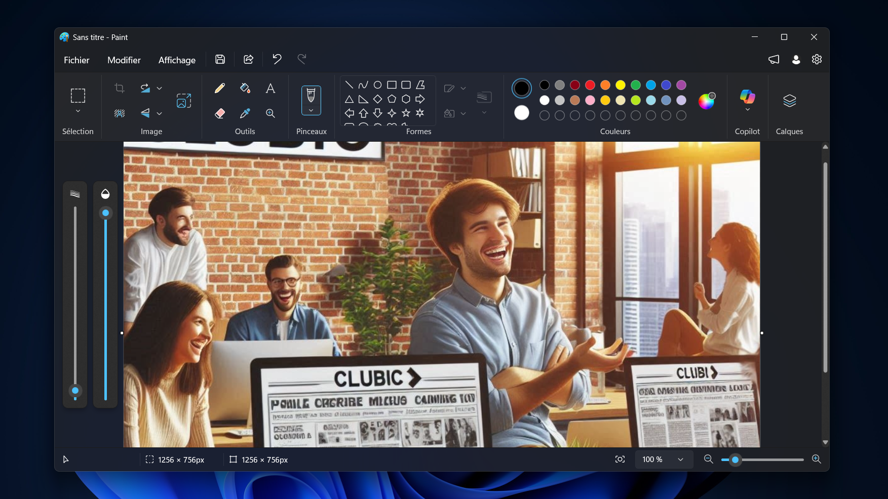 Sur Windows 11, Paint s’offre un labo IA et un vrai format de projet. © Clubic