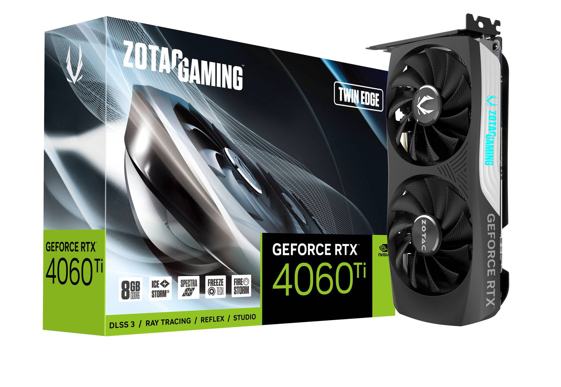 La carte graphique Zotac GeForce RTX 4060 Ti Twin Edge 8 Go