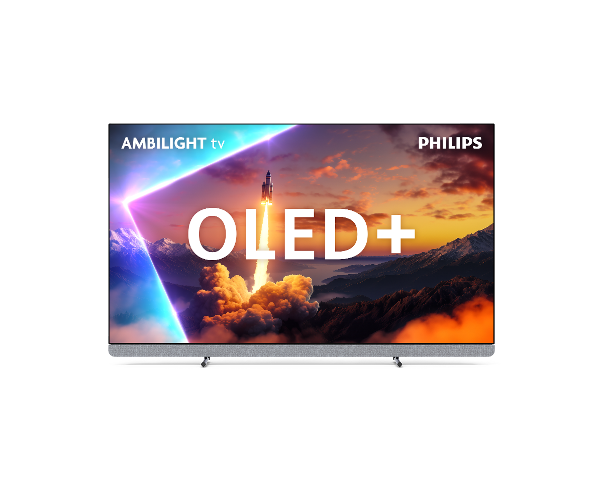 Le Philips OLED+910 et sa barre de son B&W © Philips