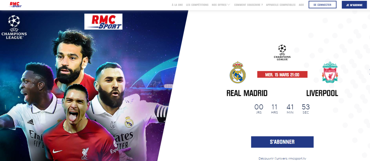 Real Madrid - Liverpool 2023 RMC Sport football