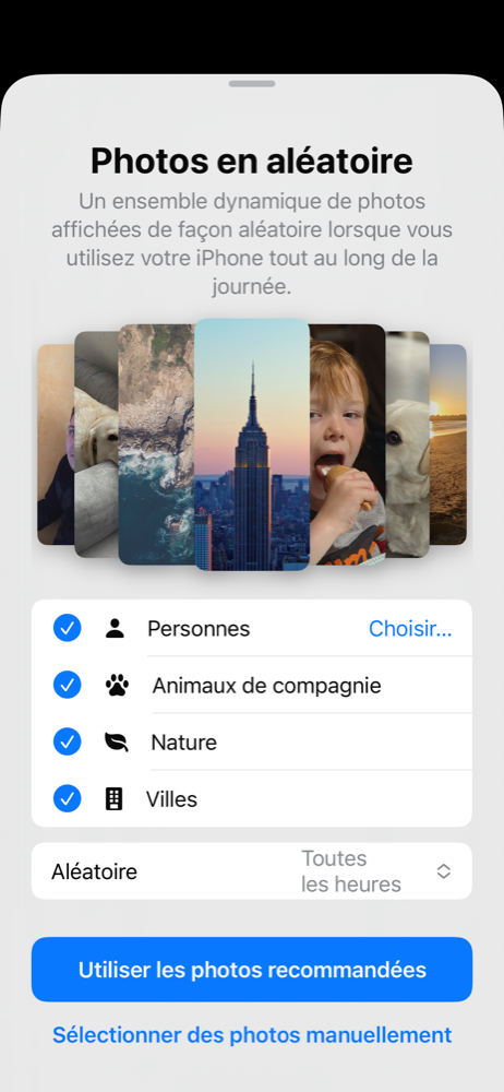 iOS 16 Personnalisation