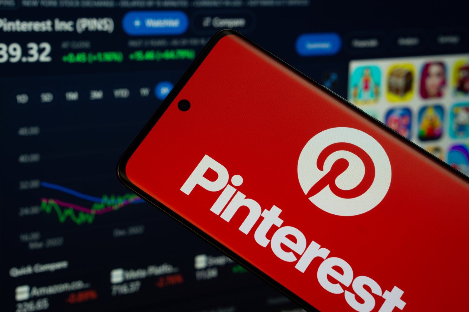 Pinterest mise beaucoup sur l'IA. ©Bangla press / Shutterstock