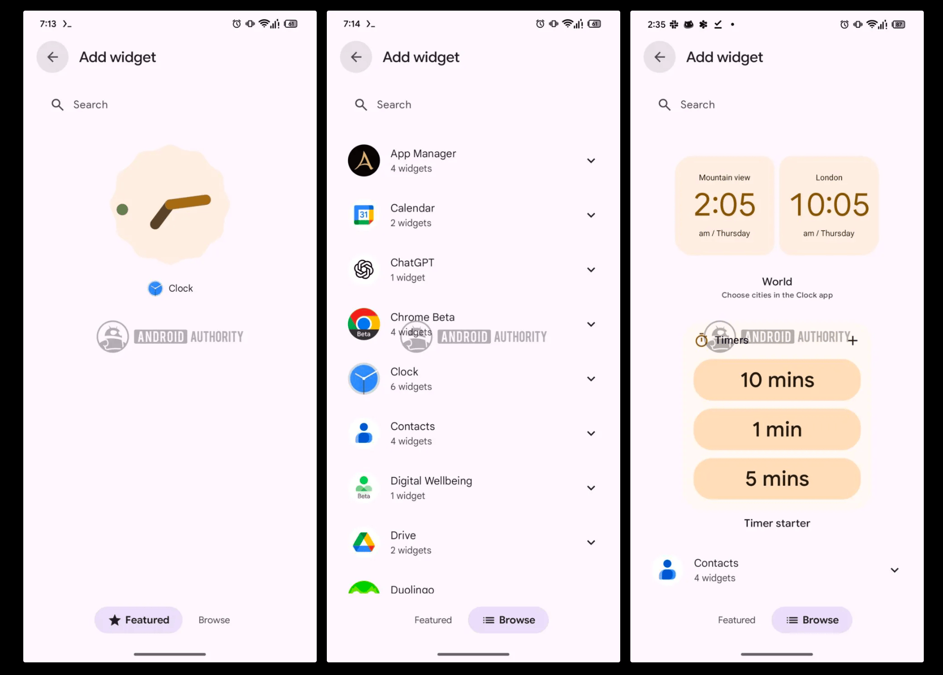 Android Auto 5.6 : configuration des widgets dans la bêta © Android Authority