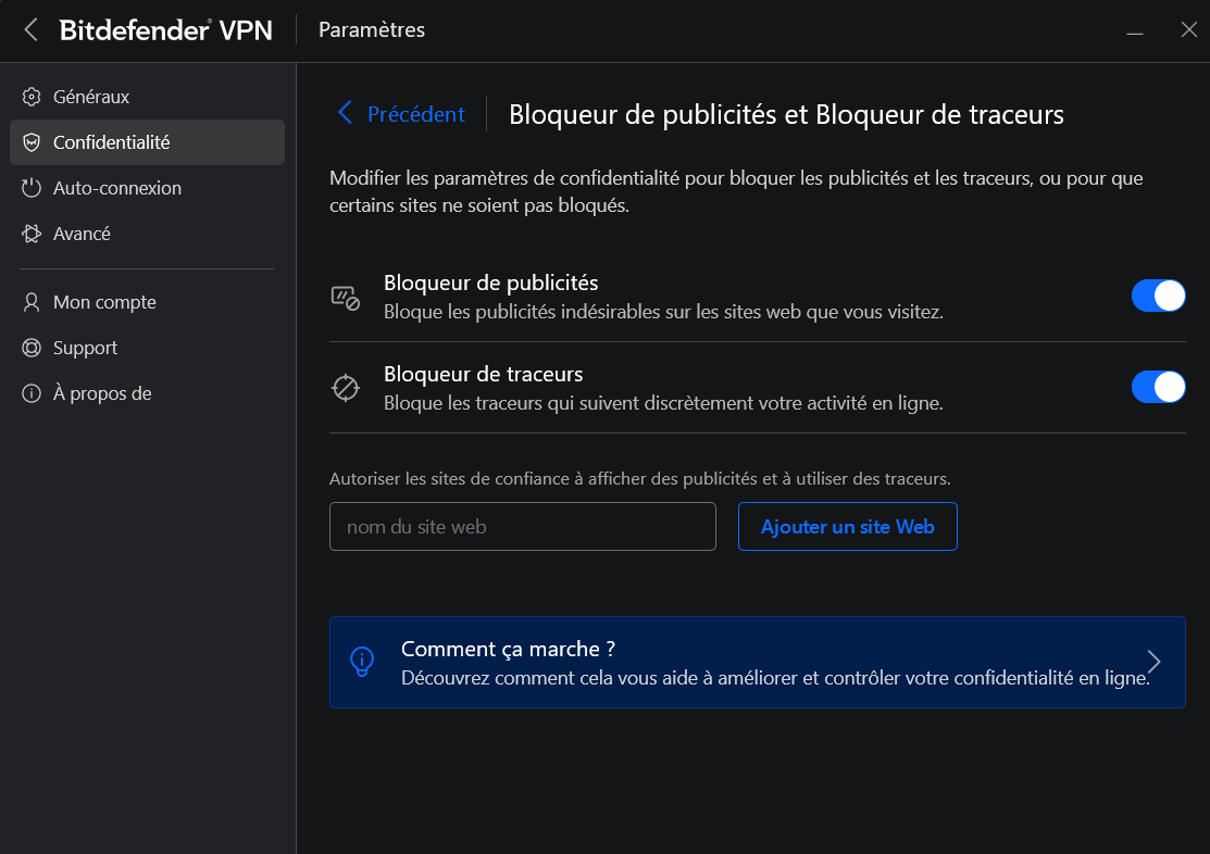 Bitdefender Total Security - Bloqueur de publicités