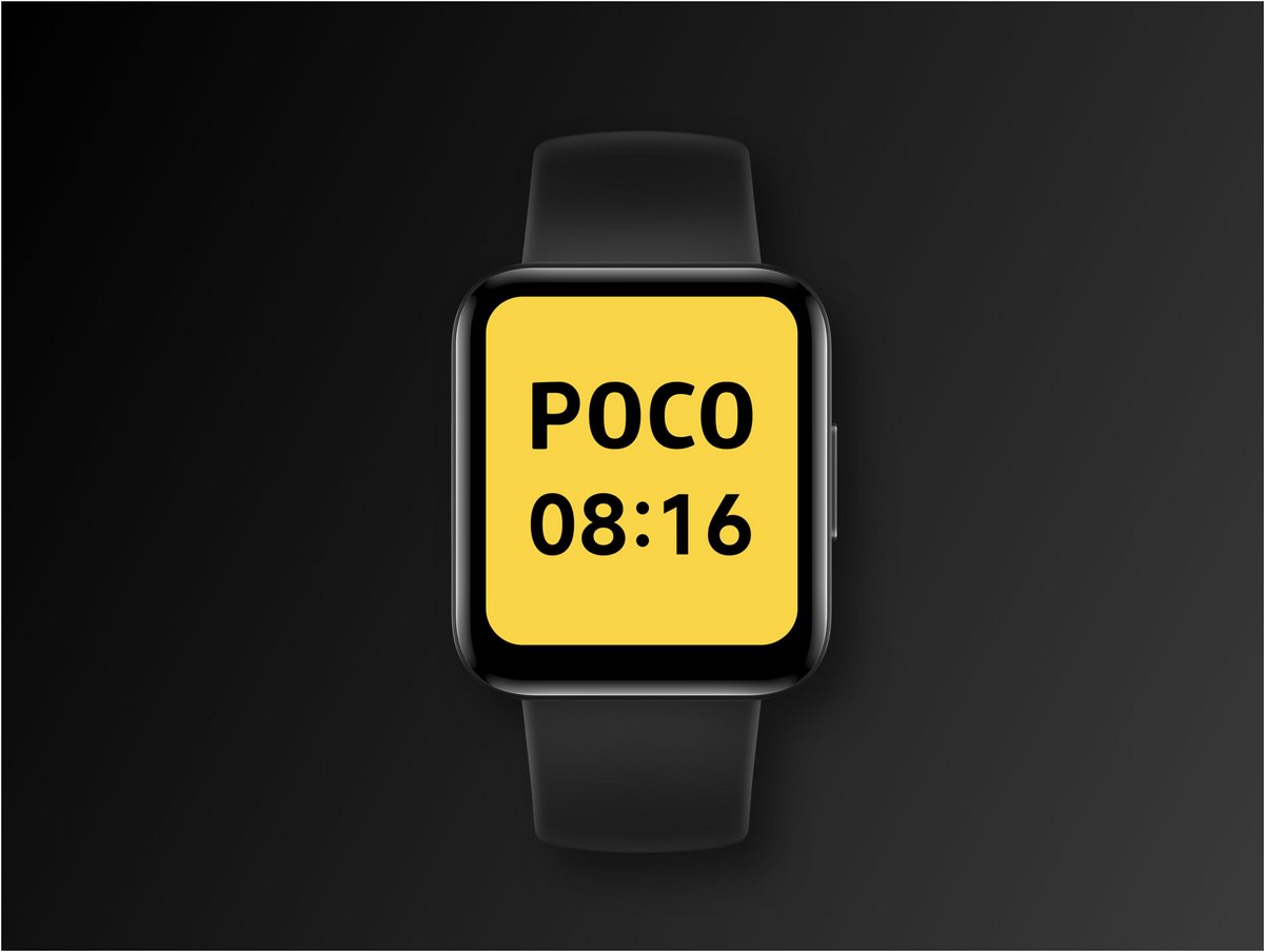 La POCO Watch dans le noir. Crédit : POCO