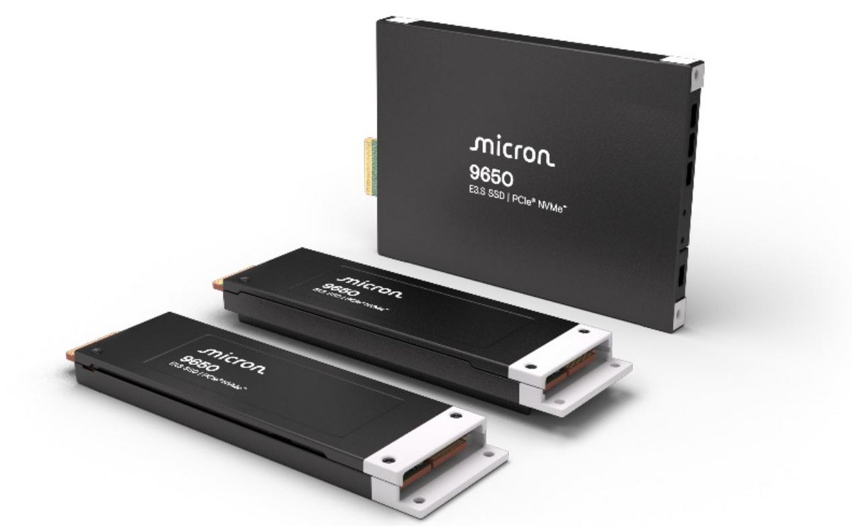 Les 9650 sont disponibles en deux formats : E1.S et E3.S. ©Micron
