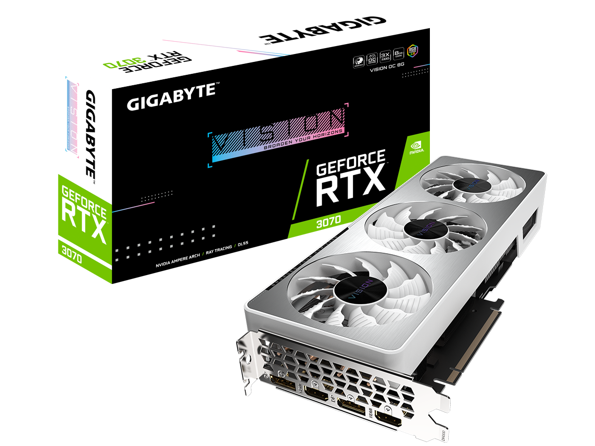 La Vision et sa remarquable robe blanche © Gigabyte