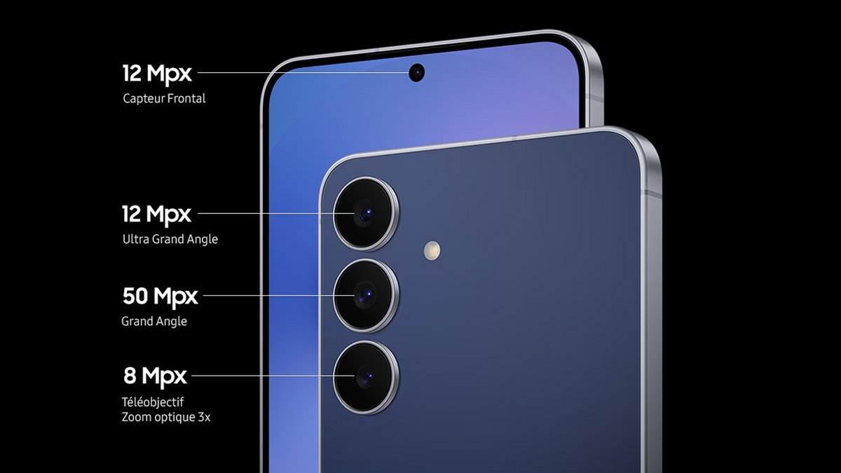 Les capteurs photos du nouveau S25 FE ©Samsung