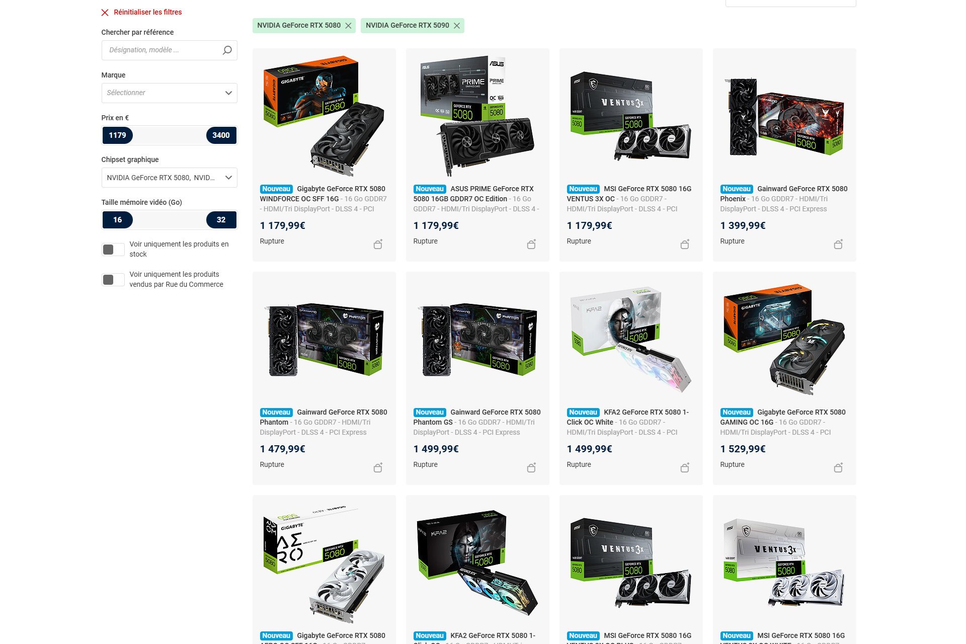 Les NVIDIA RTX 5090 et 5080 font face à une rupture de stock : l ...