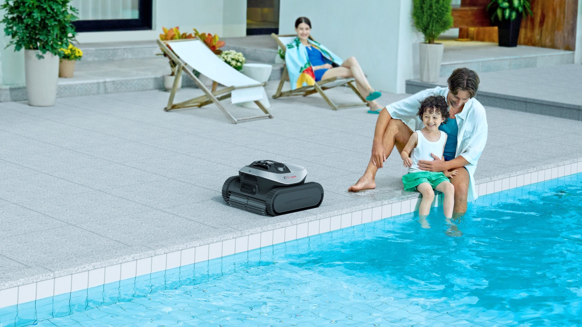 Le robot de piscine Z1 s'affiche à partir de 999€ et démocratise un peu plus cette technologie auprès du grand public. ©Dreame