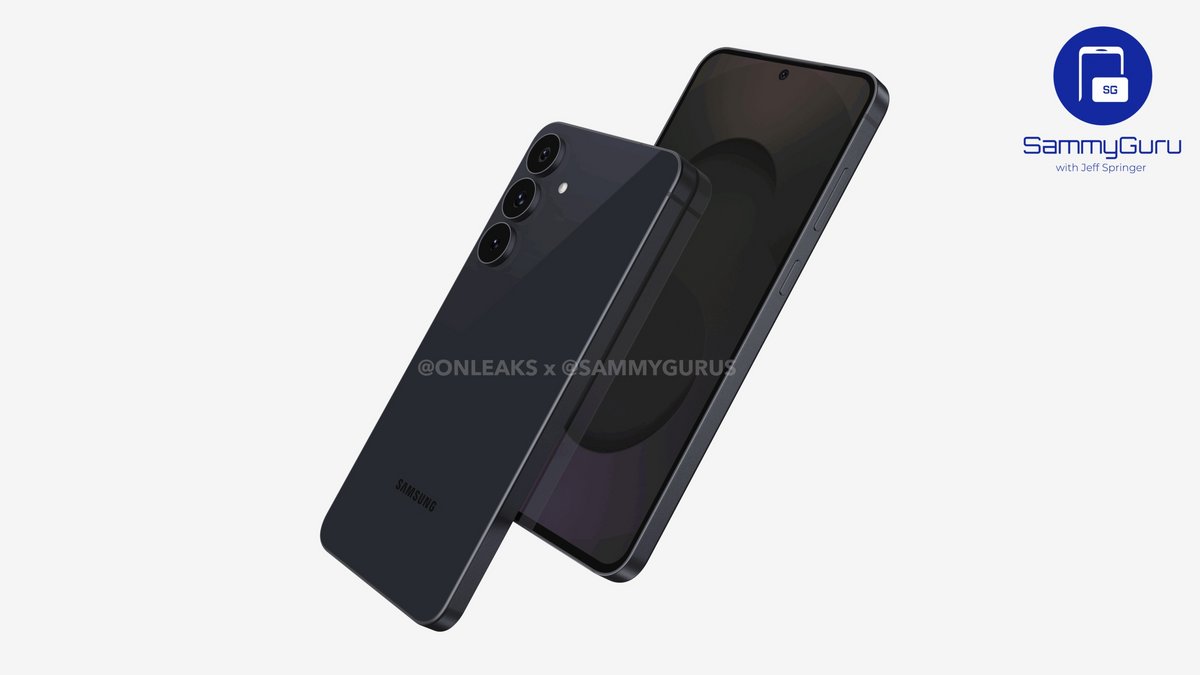 Le Galaxy S25 FE devrait être un peu plus fin que son prédécesseur. © SammyGurus x OnLeaks