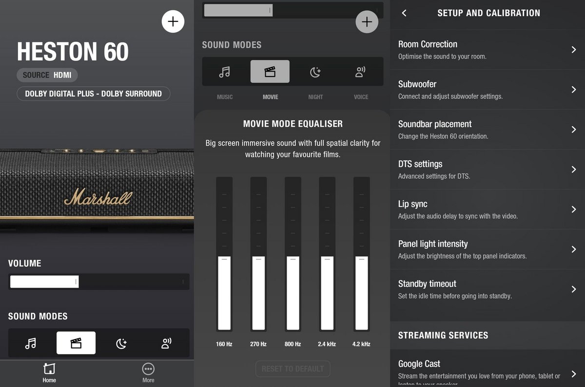 L'application dédiée Marshall est plutôt intuitive, mais aussi complète que chez certains concurrents
