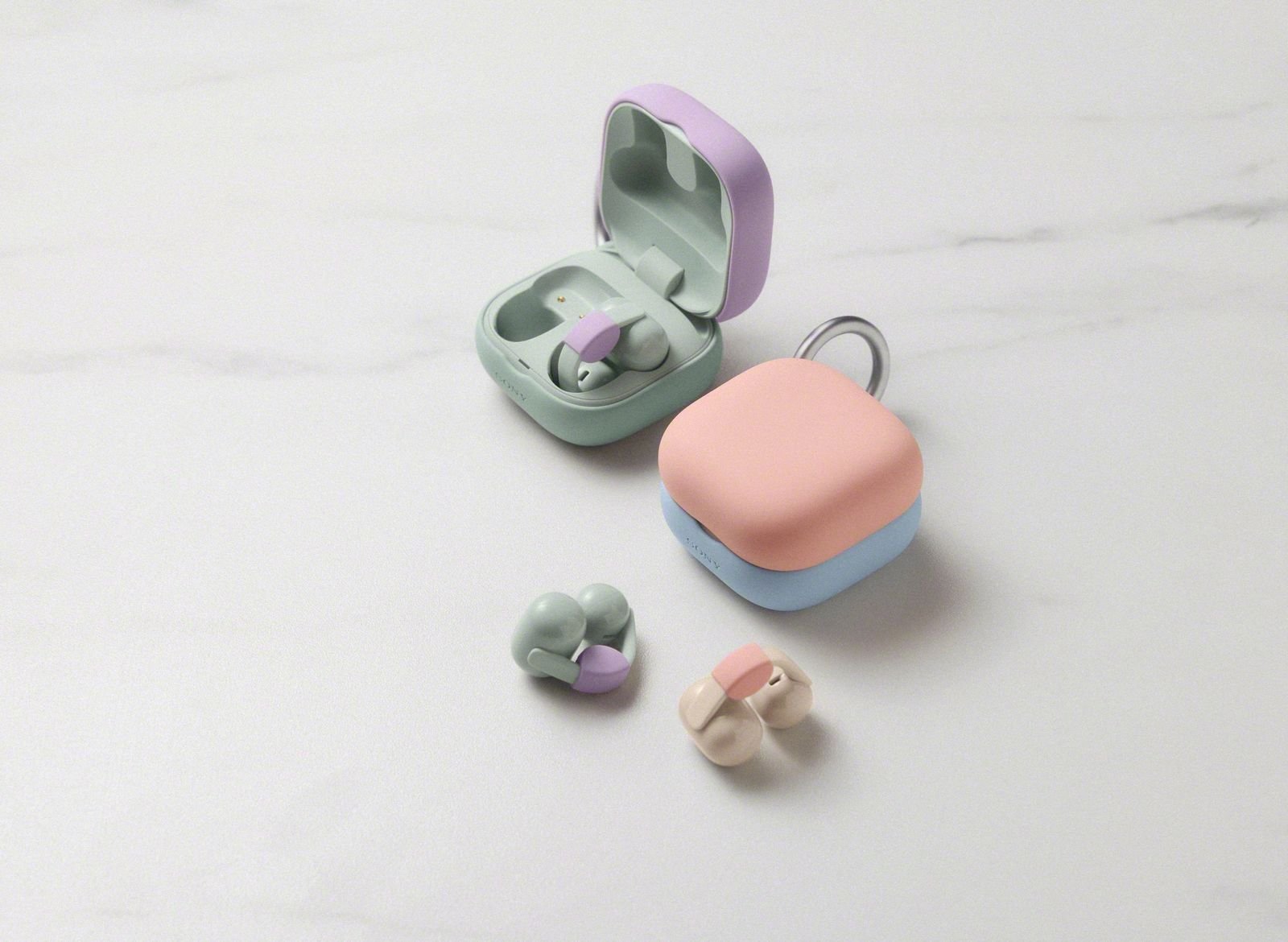 Les Linkbuds Clip sont disponibles en quatre coloris. © Sony