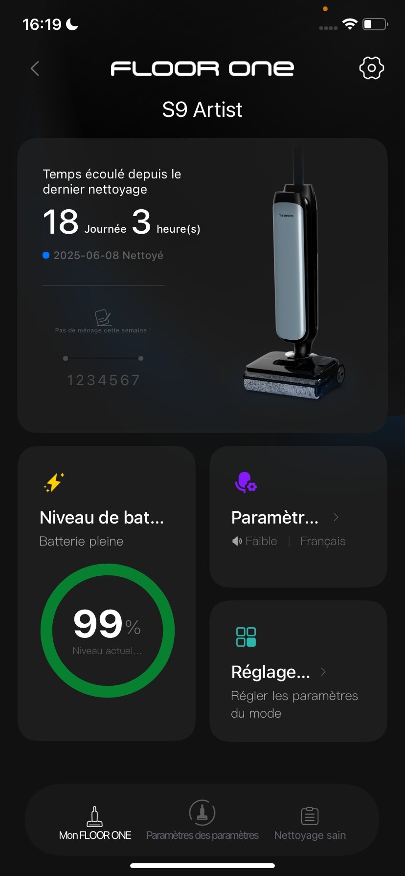 Tineco Floor One S9 Artist App