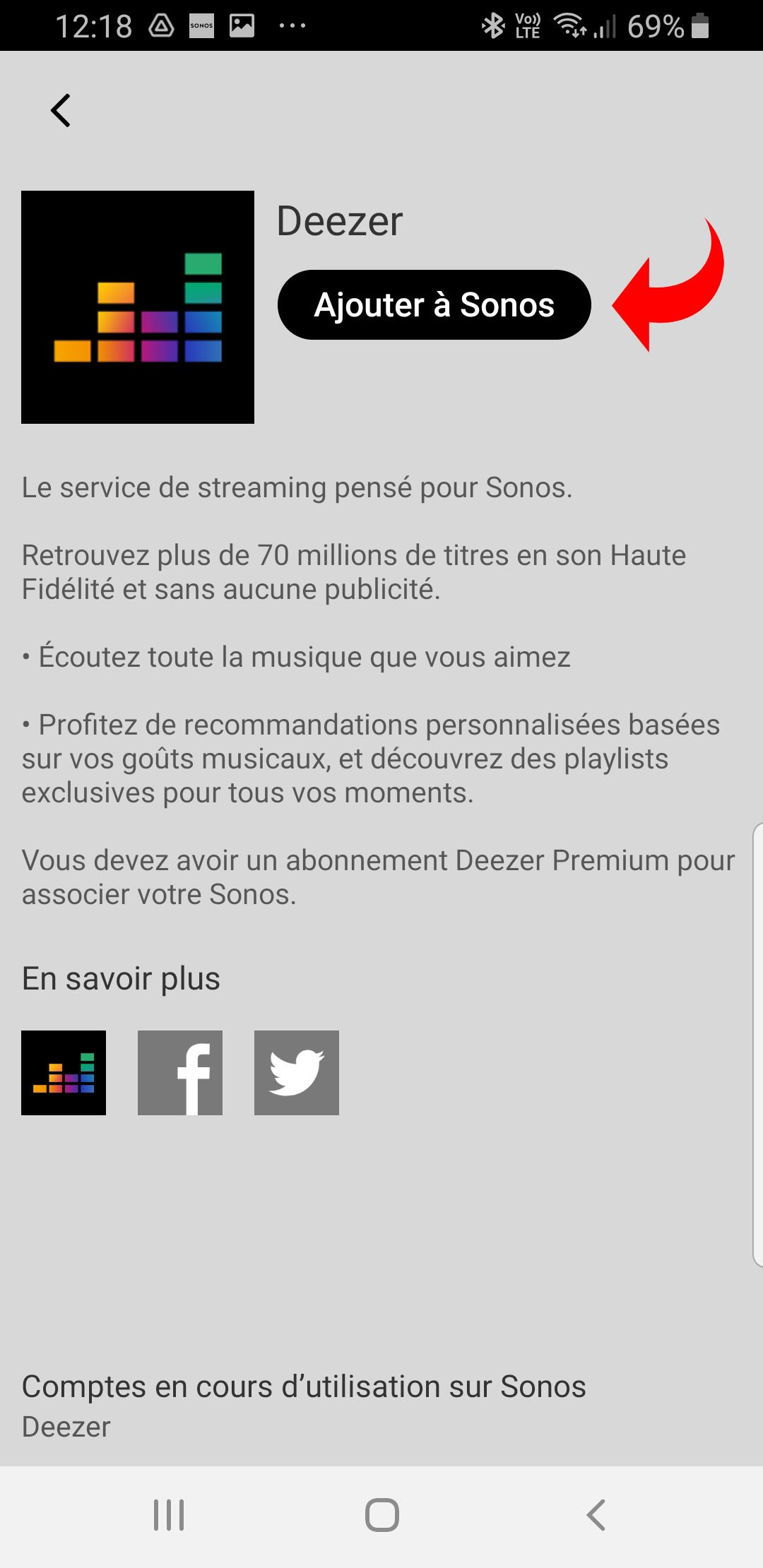 Enceinte Deezer