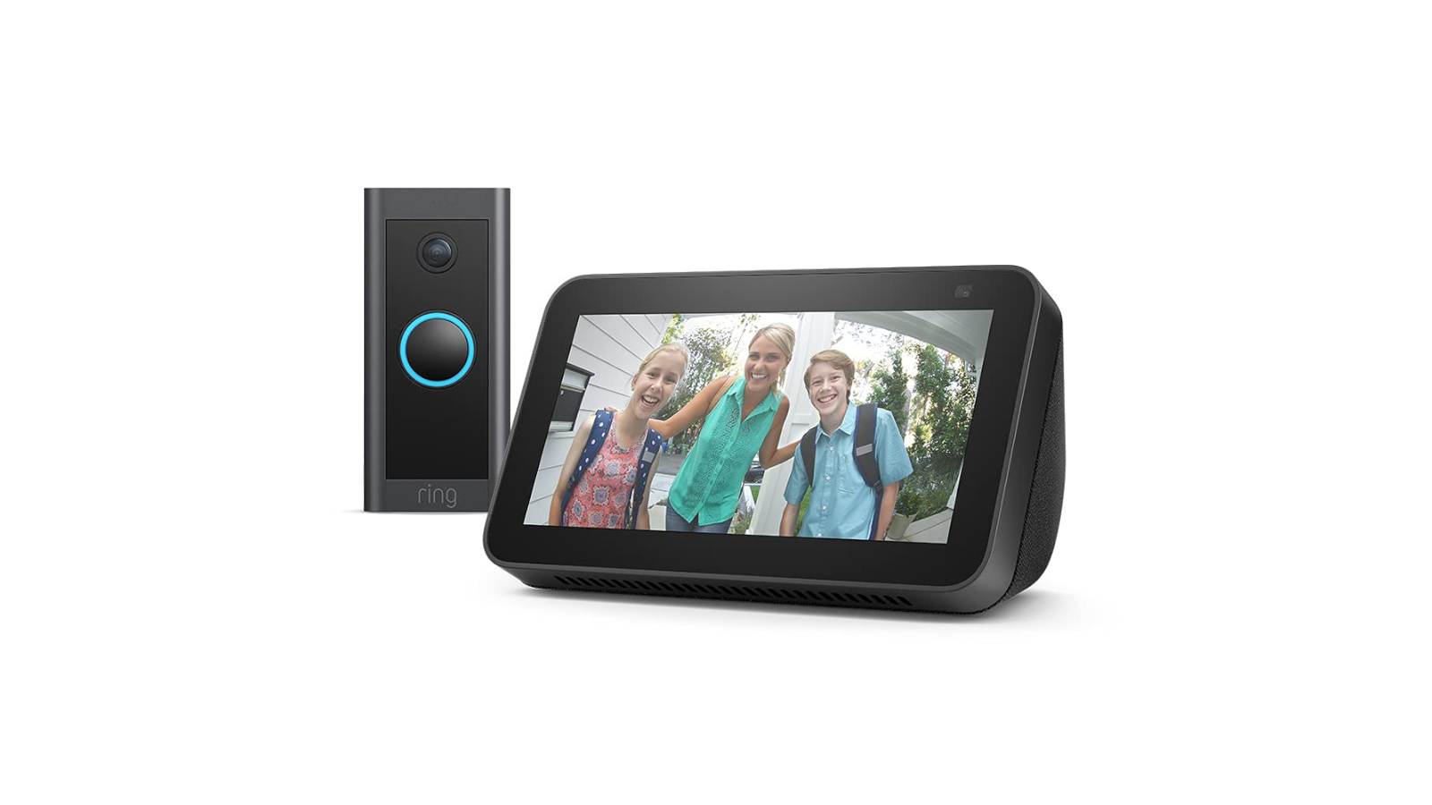 L'Echo Show 5 et la Ring Video Doorbell Wired