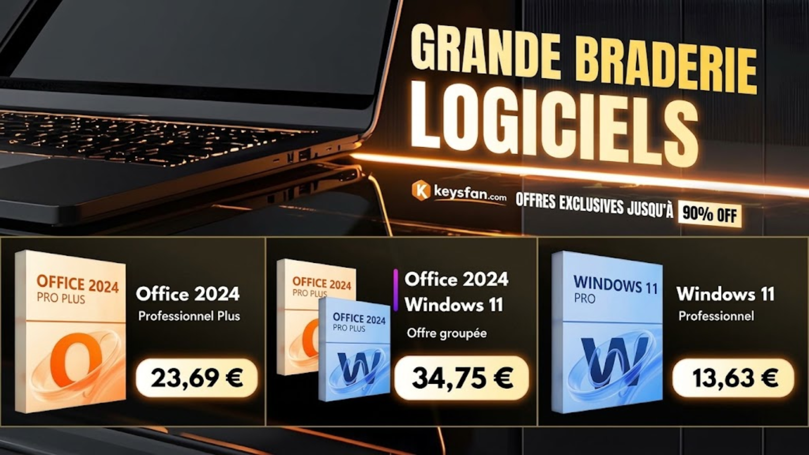 Le rapport qualité/prix est au rendez-vous pour cette licence Office Pro 2024 © Keysfan