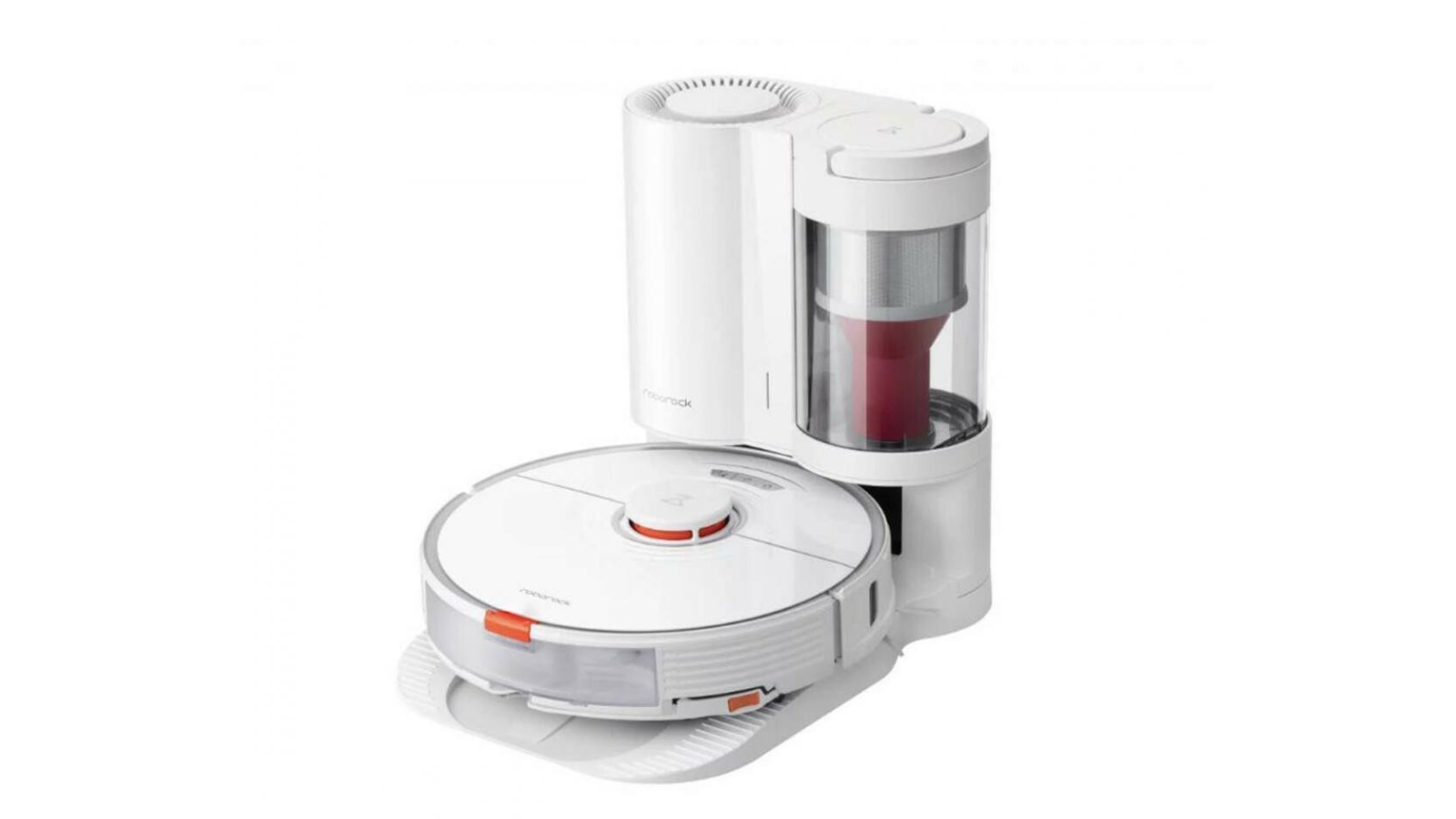 Roborock S7 avec sa station de vidage