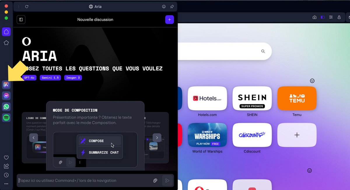 Posez des questions à Aria © Opera