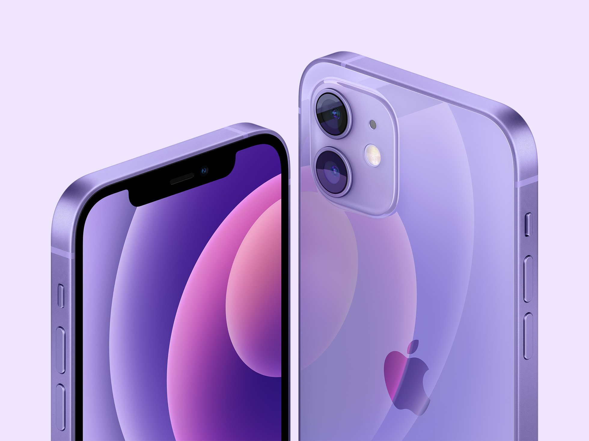 L'iPhone 12 en coloris mauve © Apple