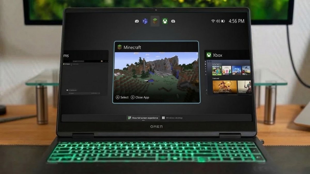 Mode Xbox sur un portable HP Omen © Naïm BADA
