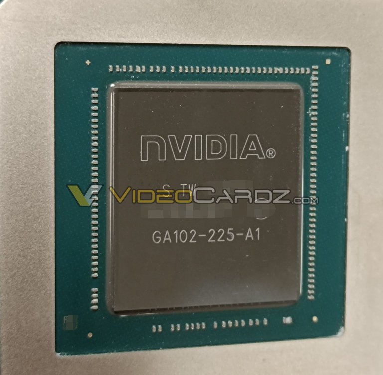 Le fameux GPU GA102-225-A1 © Videocardz