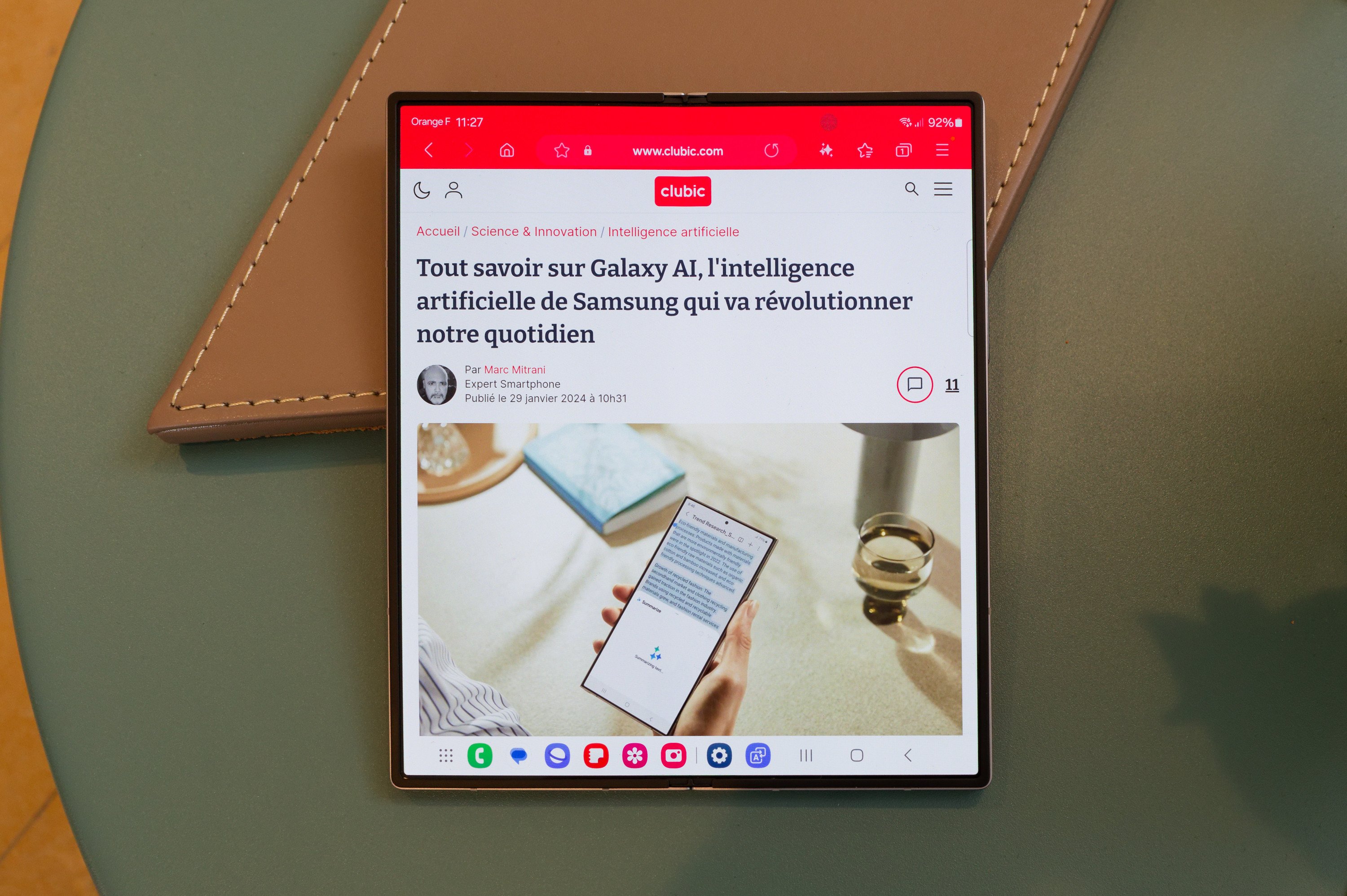 Les ventes du Galaxy Z Fold 6 ne seraient pas à la hauteur des attentes © Marc Mitrani pour Clubic