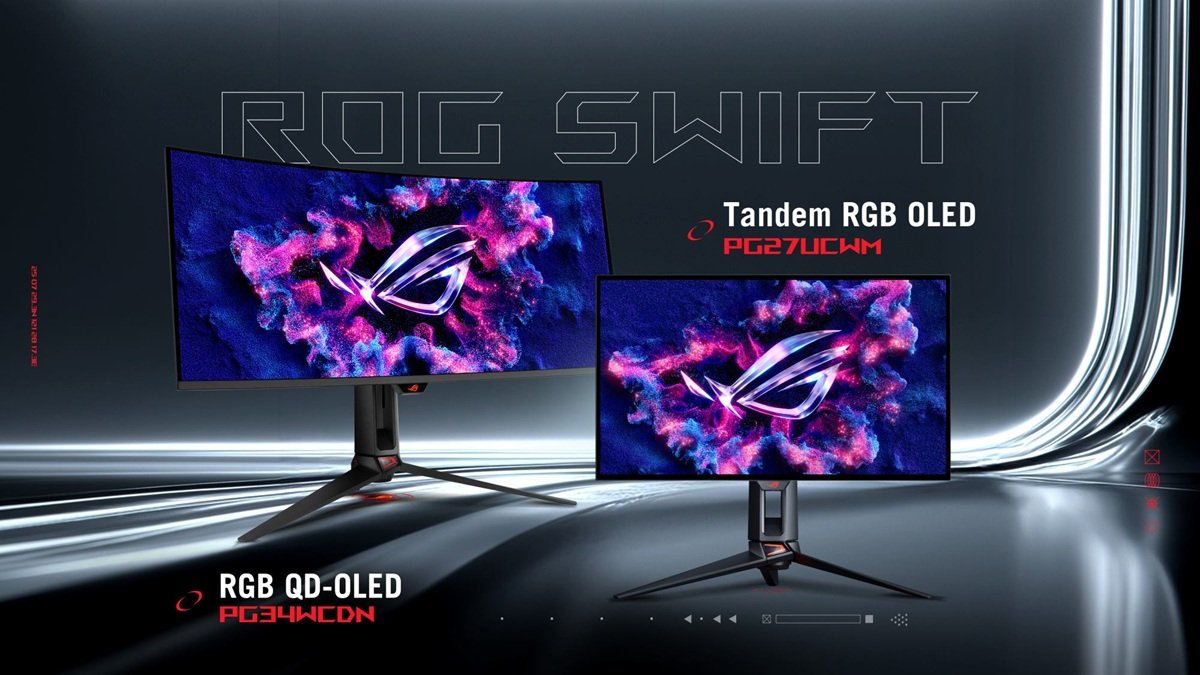 De nouveaux moniteurs Asus QD-OLED et Tandem RGB OLED annoncés au CES 2026 © Asus 