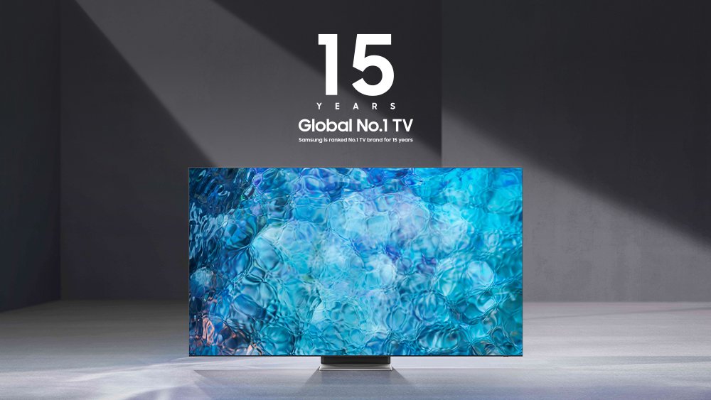 Voilà maintenant 15 ans que Samsung est le numéro 1 mondial sur le marché du téléviseur, autant dire que son absence du segment OLED n'a eu que peu d'impact © Samsung 