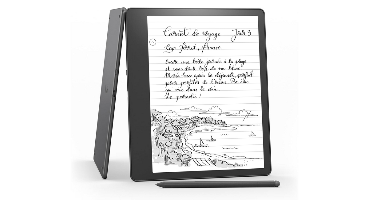 La liseuse électronique Kindle Scribe d'Amazon avec son écran tactile de 10,2"