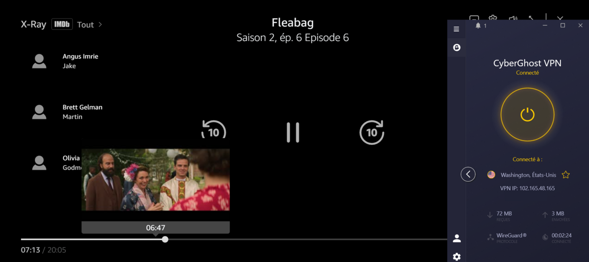 CyberGhost - Les serveurs optimisés pour le streaming. © Clubic