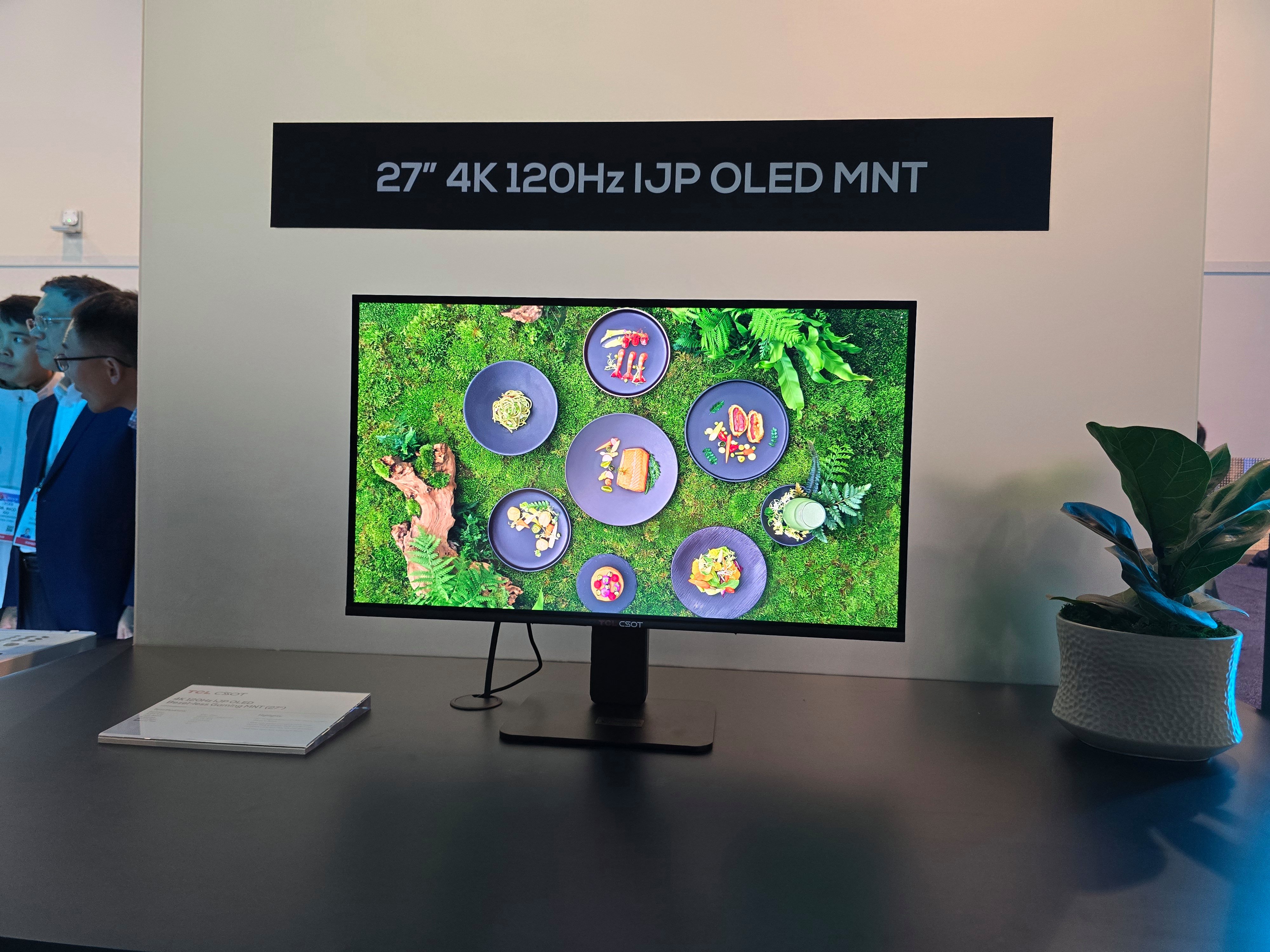 Un écran à dalle Inkjet OLED présenté lors du CES 2025. © Matthieu Legouge