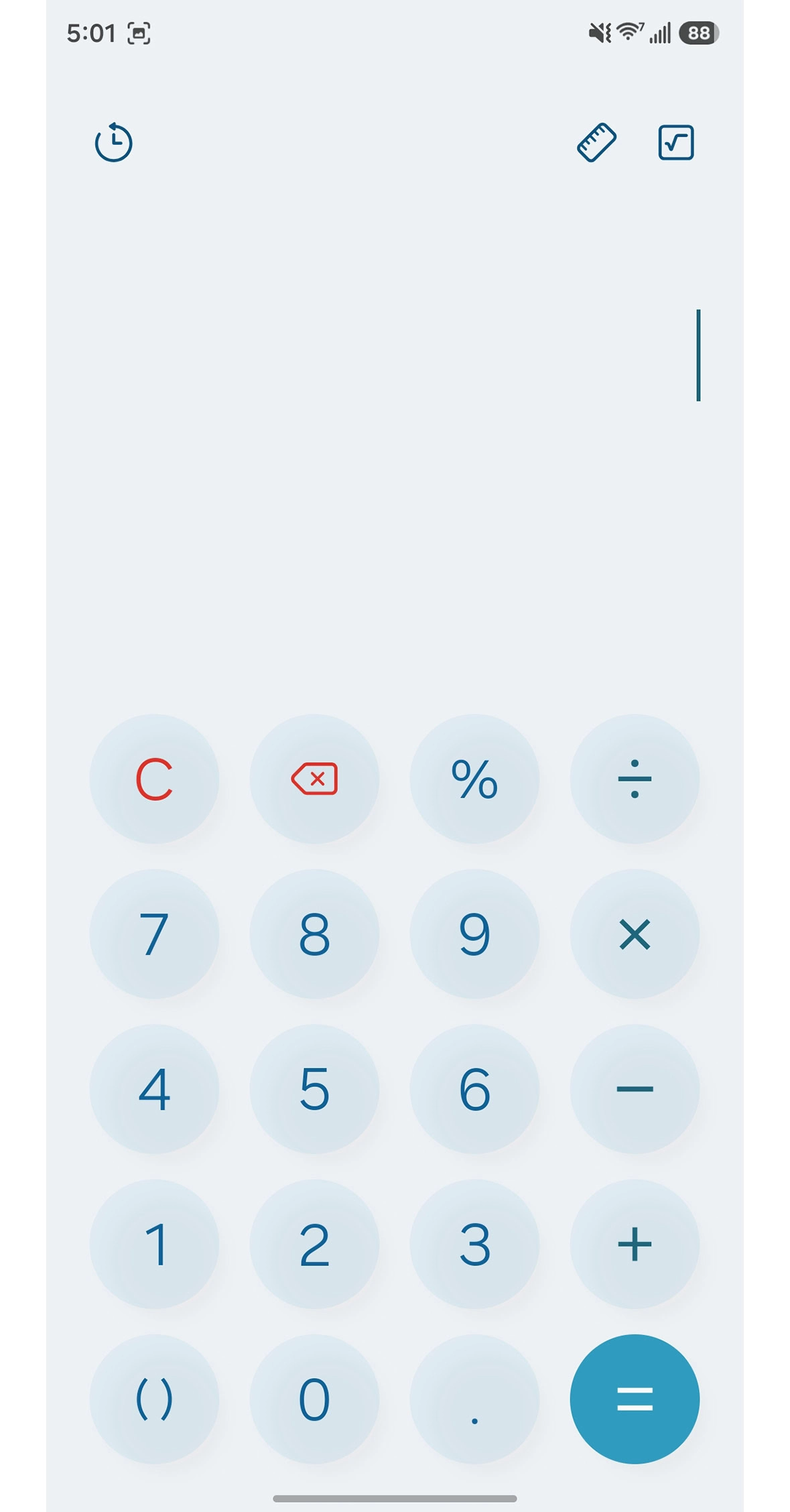 Calculatrice sur OneUI 8.5. ©AndroidHeadlines