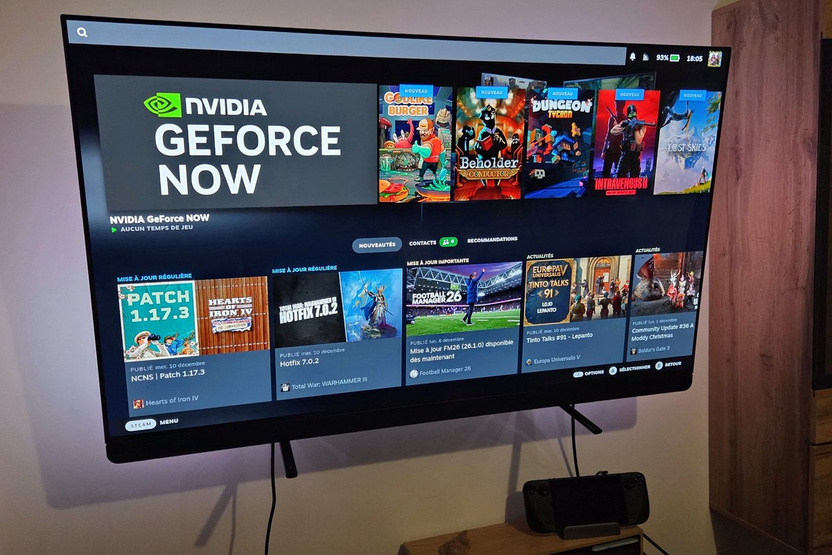 Steam Deck GeForce NOW