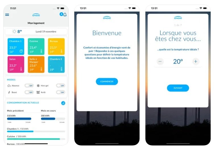 L'application Mon Pilotage Elec est disponible via l'App Store et le Google Play - Capture d'écran Apple Store © Mélina Loupia pour clubic