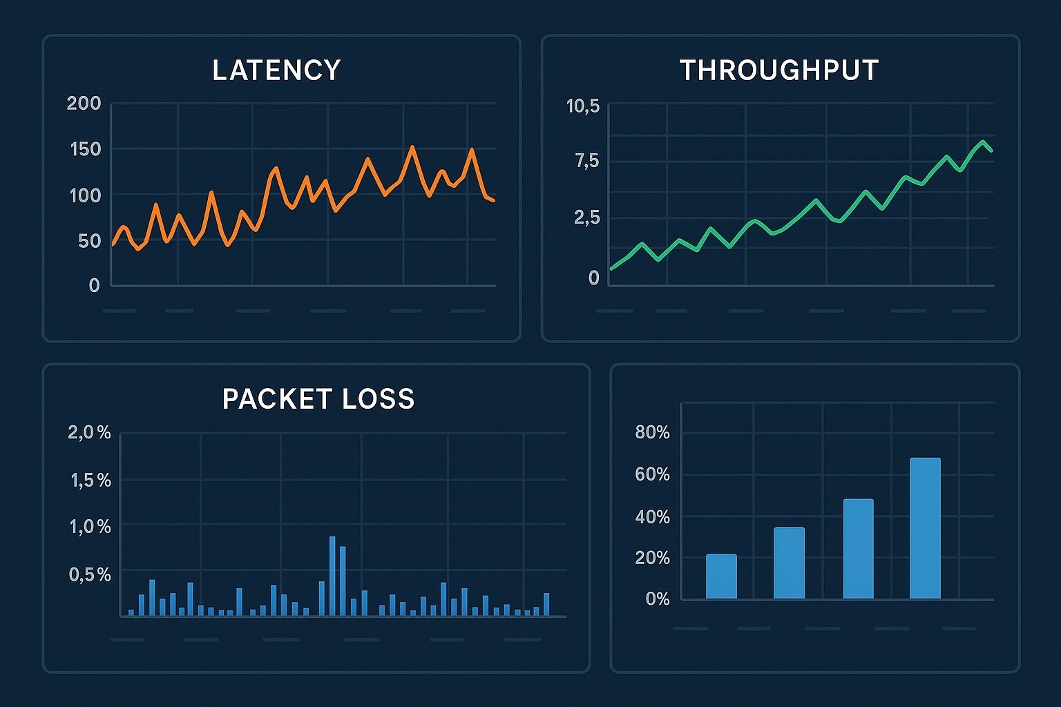 Tableau de bord pour l'analyse du trafic et des donnees, illustrant l'utilisation de la bande passante et son impact sur les utilisateurs. © Clubic