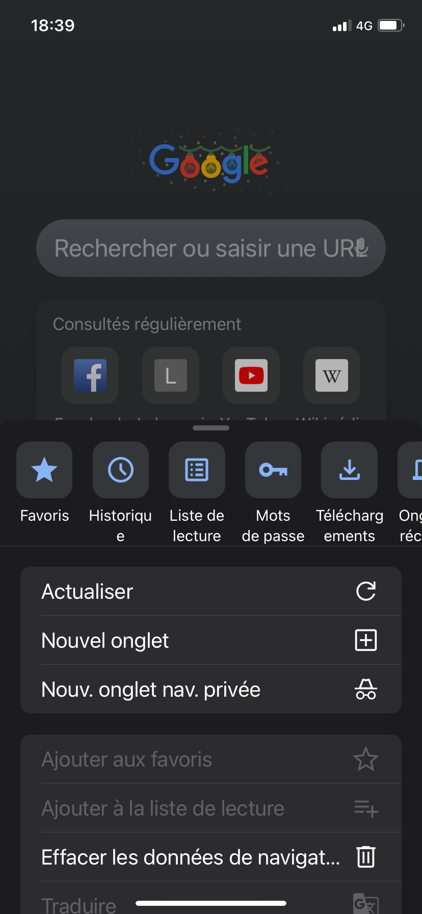 chrome navigation privée 1