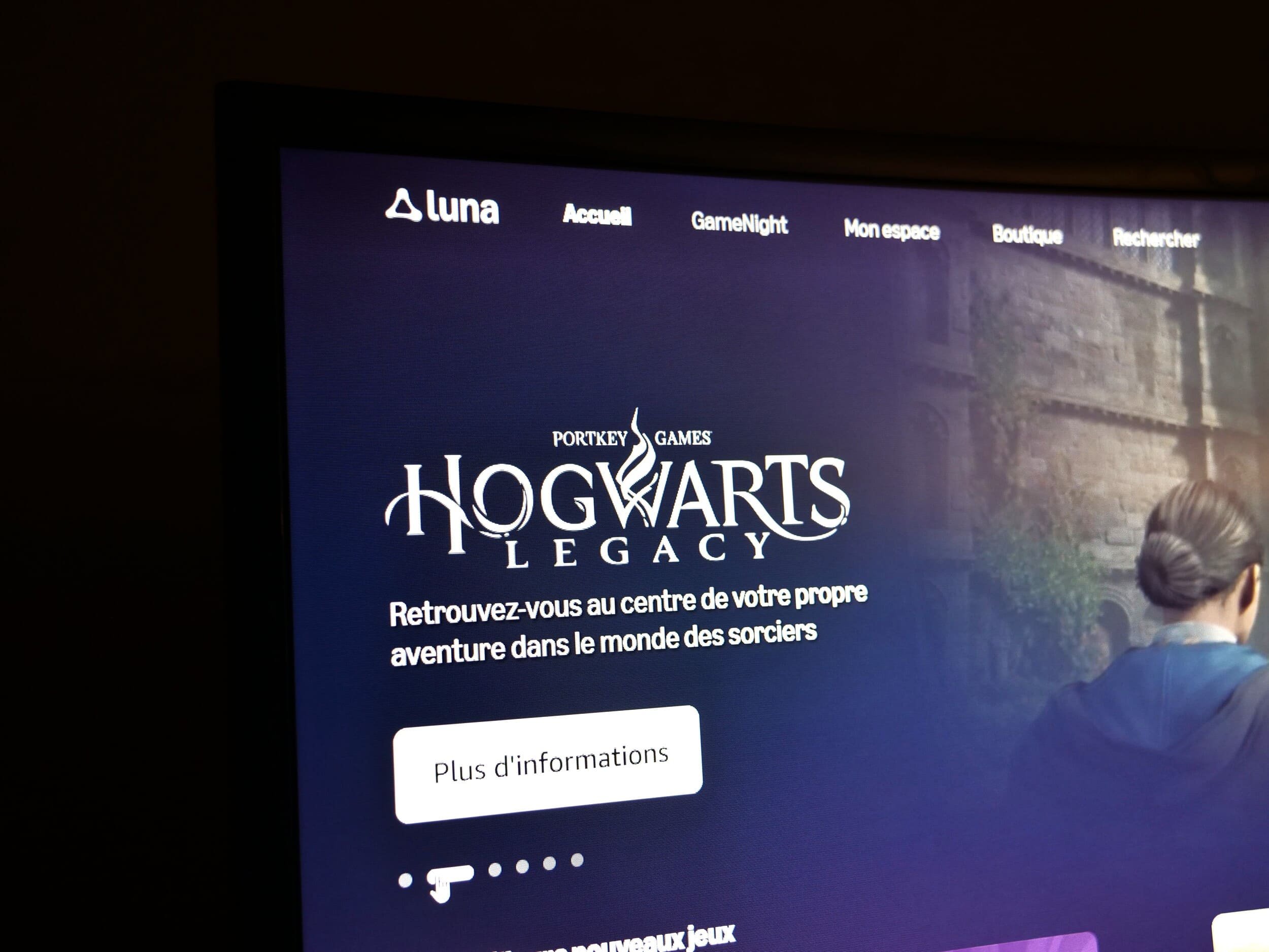 La page d'accueil d'Amazon Luna © Alexandre Boero / Clubic