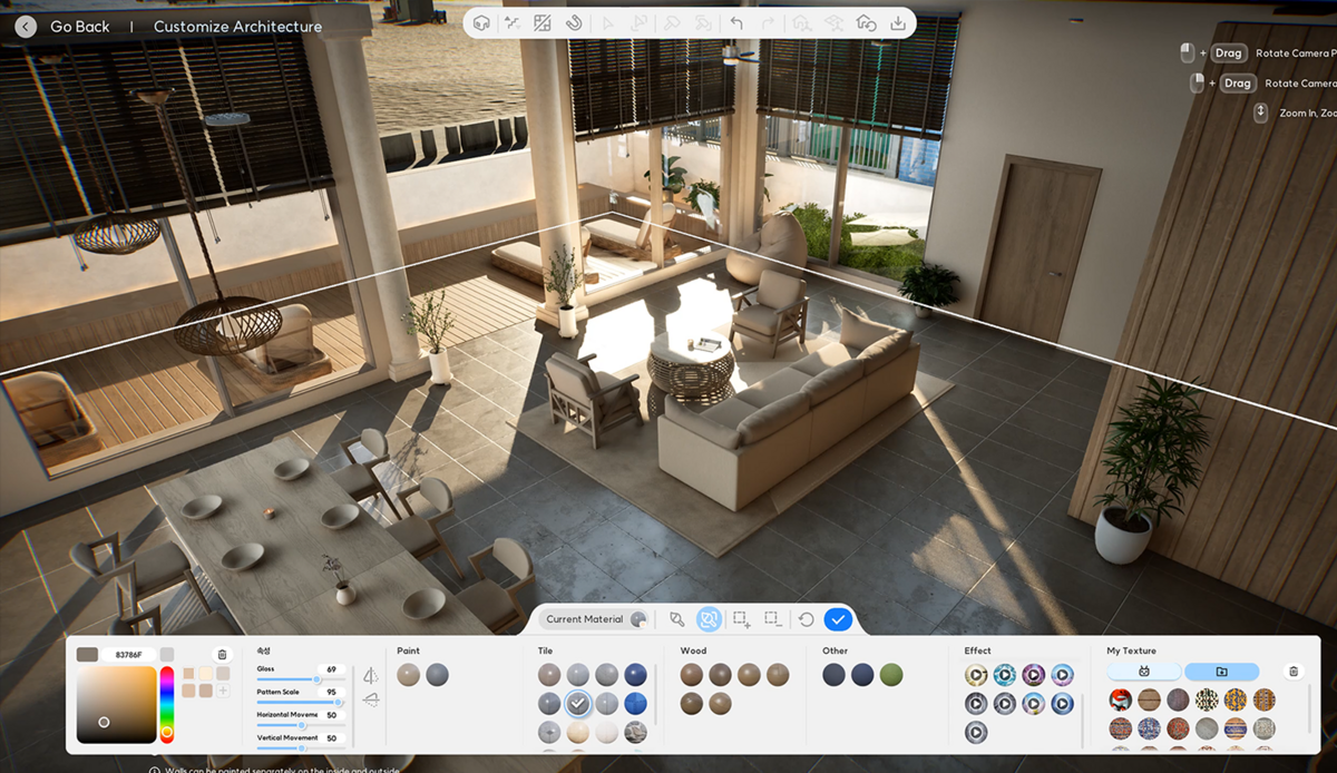 Canvas permet de partager et télécharger personnages, maisons, quartiers ou scénarios, avec une intégration Steam pour gérer facilement contenus et créations populaires. Un réel atout de InZOI sur d'autres jeux du genre simulation de vie - © InZOI