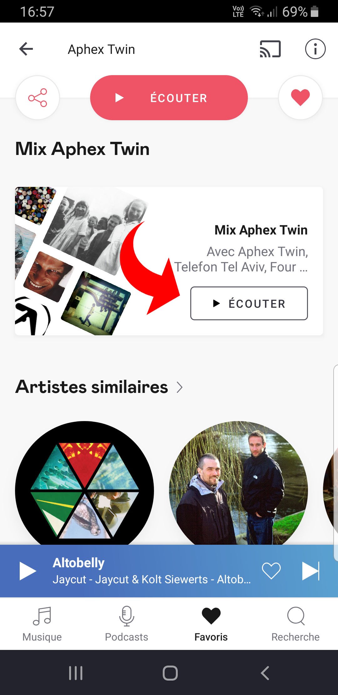 Mix inspiré Deezer