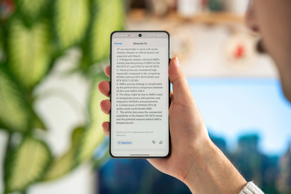 Le résumé d'articles par IA n'est pas encore disponible en français © Pierre Crochart pour Clubic