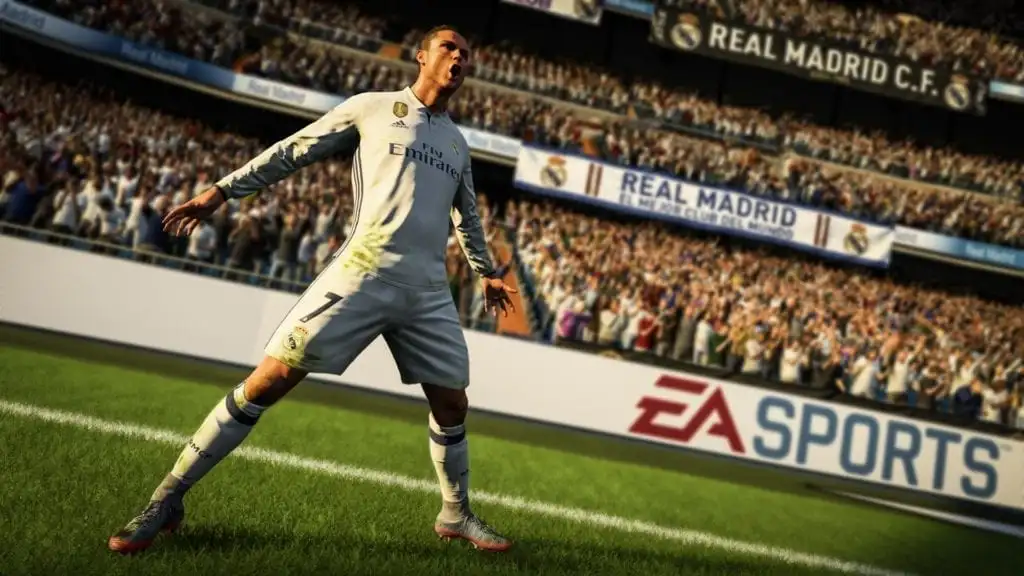FIFA 18 profite du moteur Frostbite pour offrir des graphismes réalistes et immersifs sur PC et consoles récentes, tandis que les versions Switch et anciennes machines restent visuellement limitées - © FIFA